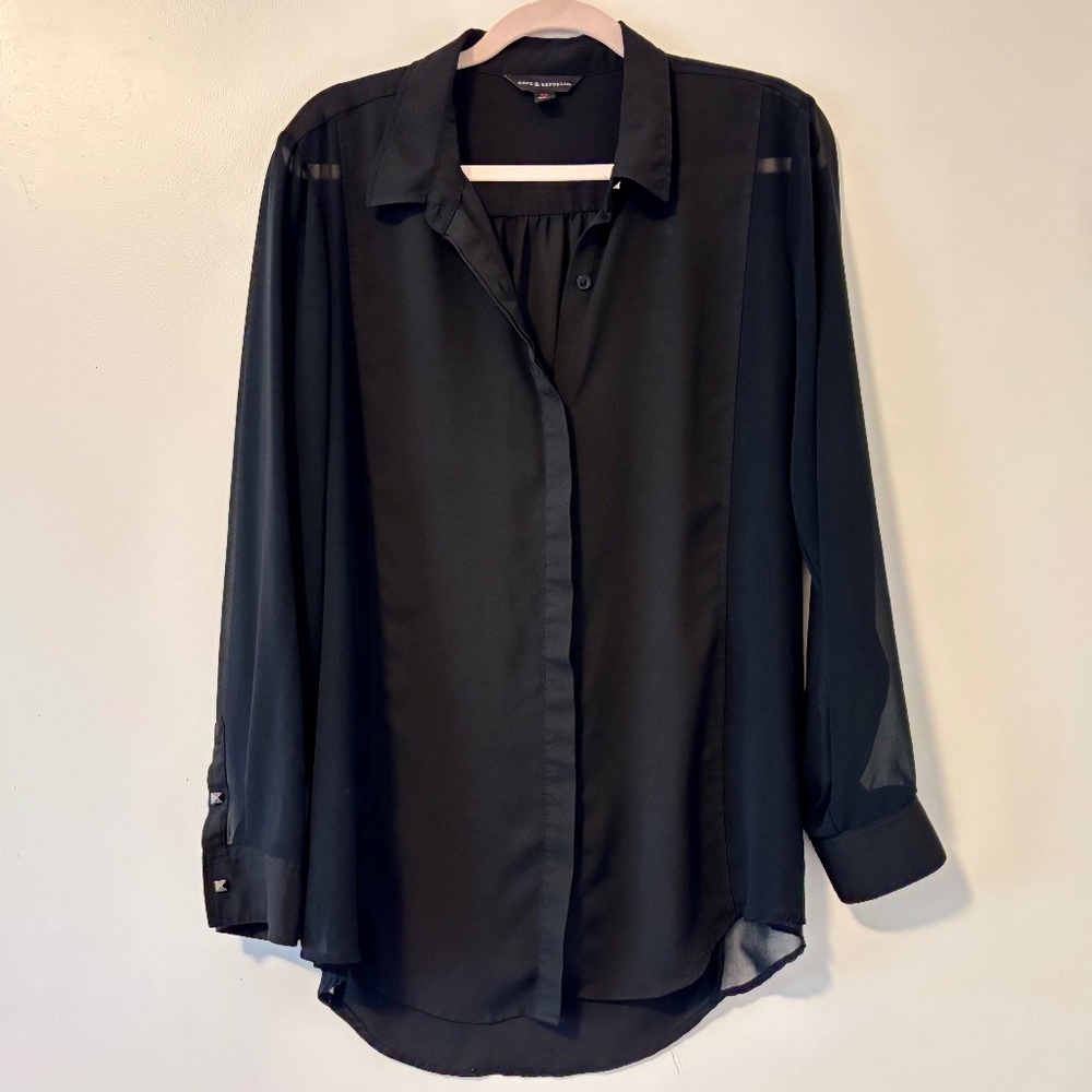 Black Sheer Shirt
